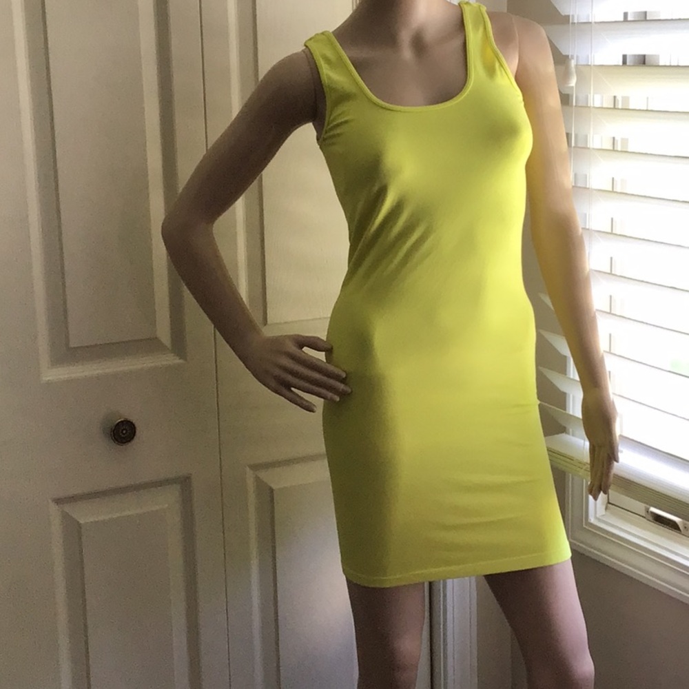 New - Seamless Lemon Spandex Dress